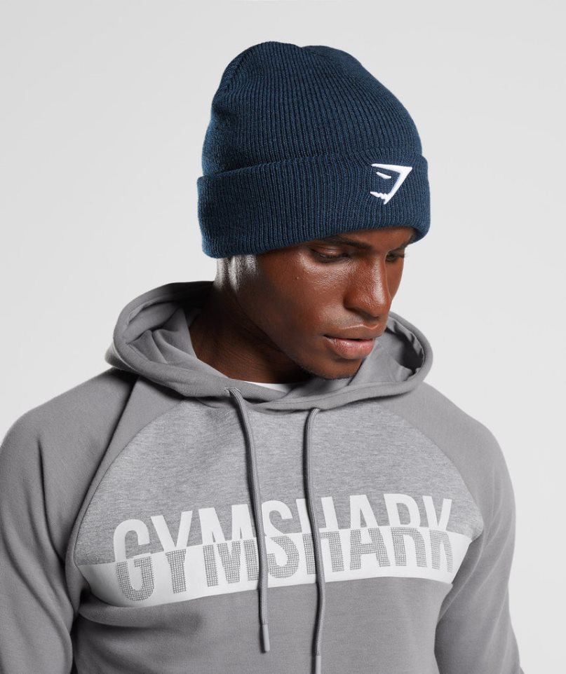 Gorros Gymshark Sharkhead Azul Marino | ES4826-AX