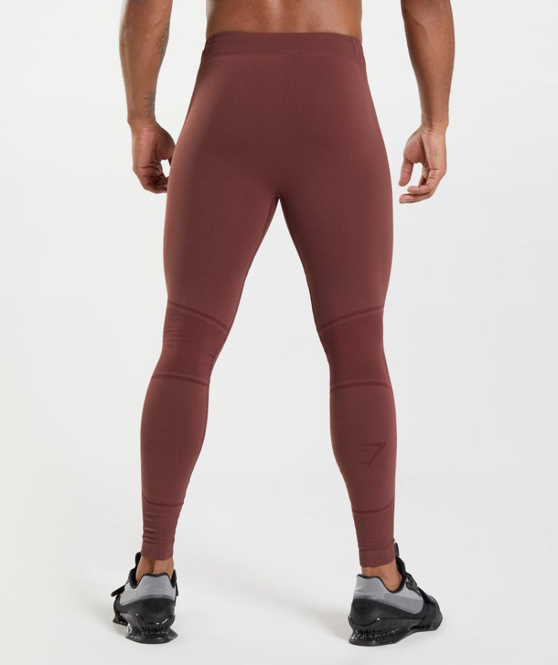 Leggins Gymshark 315 Seamless Hombre Burdeos | ES8401-SD