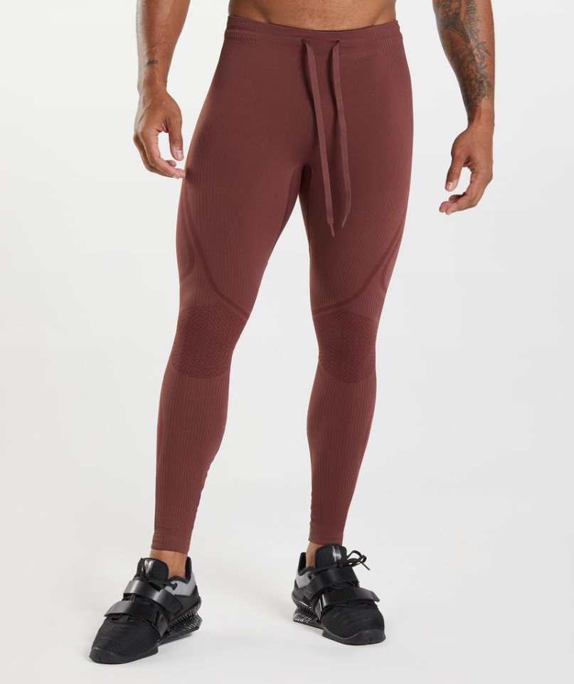 Leggins Gymshark 315 Seamless Hombre Burdeos | ES8401-SD