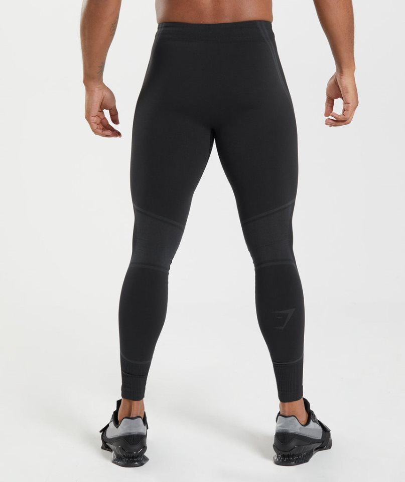 Leggins Gymshark 315 Seamless Hombre Negras | ES6204-NG