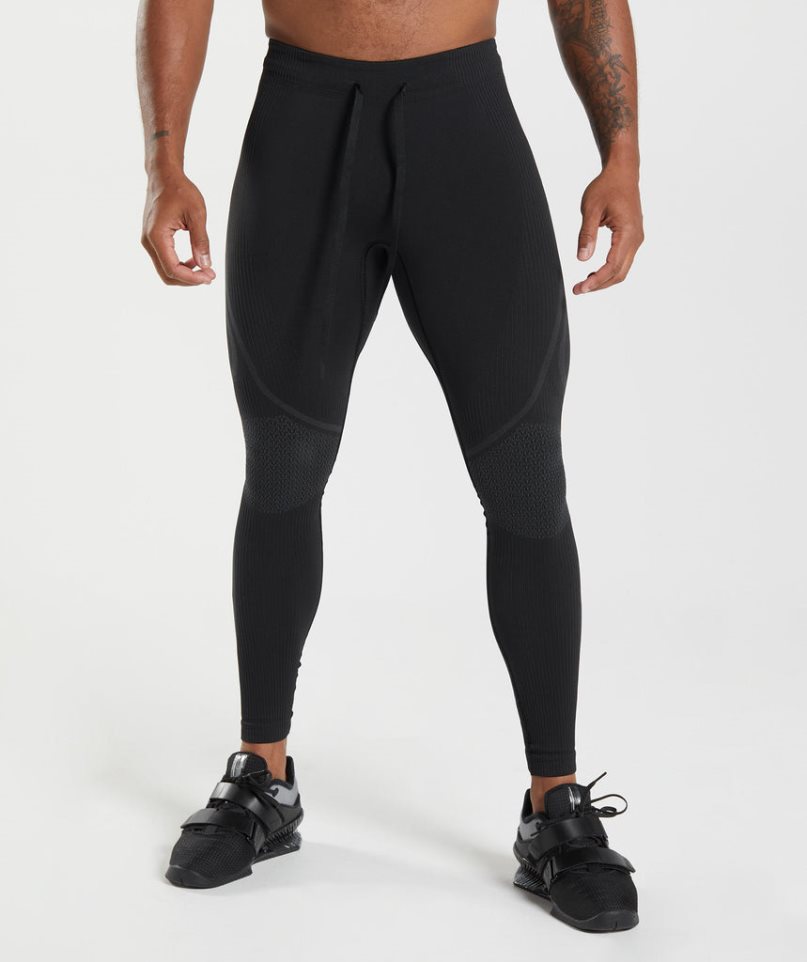 Leggins Gymshark 315 Seamless Hombre Negras | ES6204-NG