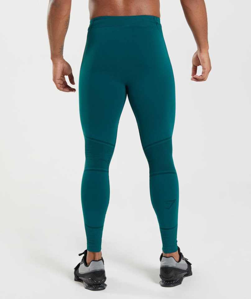 Leggins Gymshark 315 Seamless Hombre Turquesa | ES6570-GJ