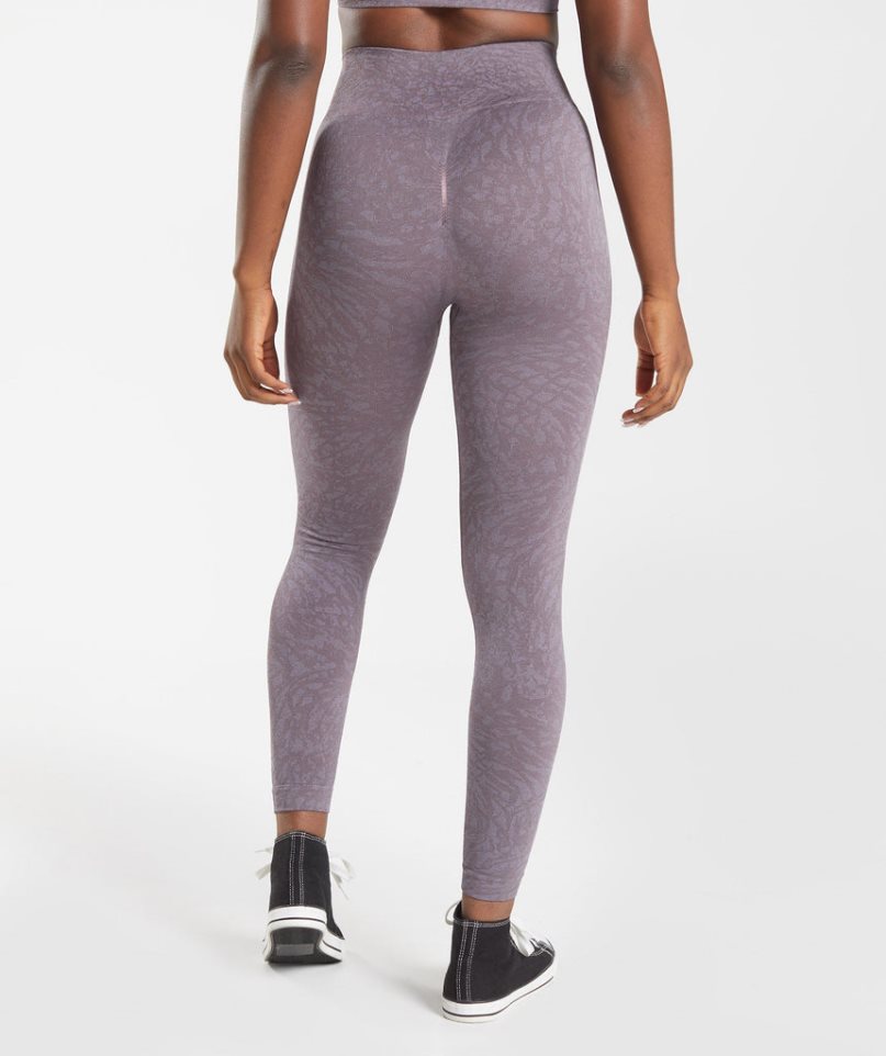 Leggins Gymshark Adapt Animal Seamless Mujer Moradas | ES0387-QK