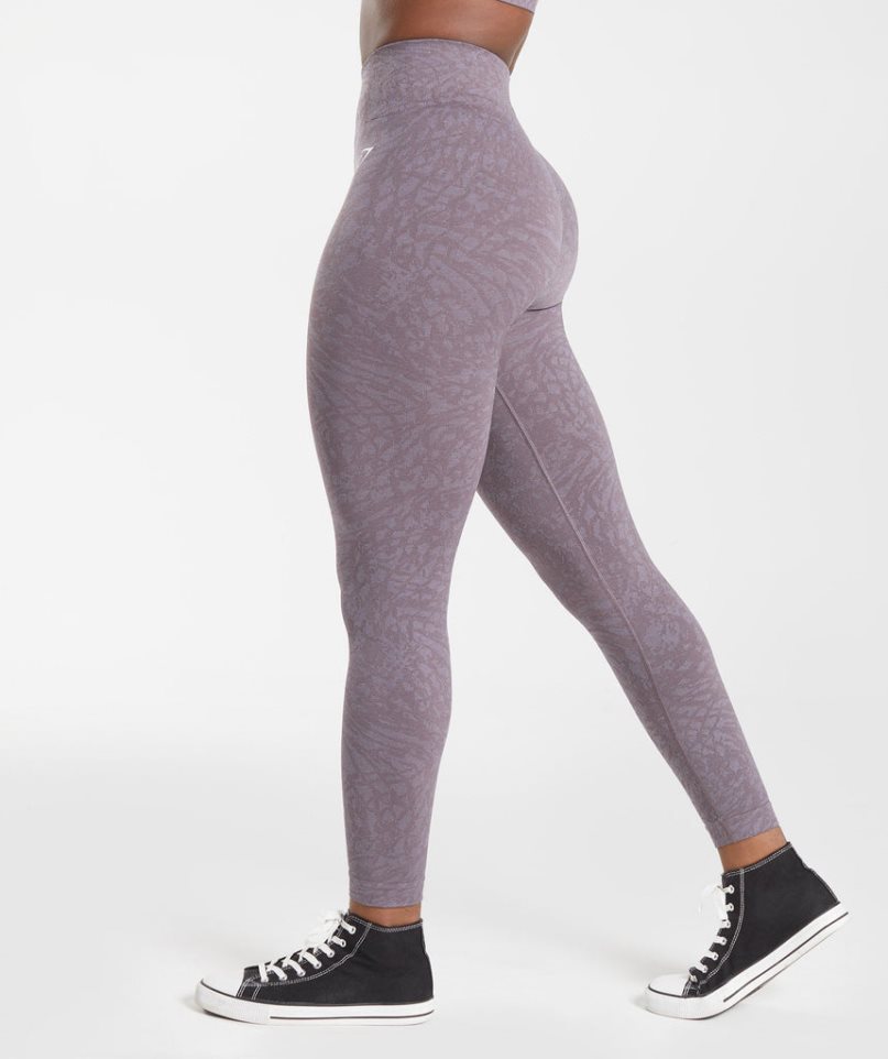 Leggins Gymshark Adapt Animal Seamless Mujer Moradas | ES0387-QK