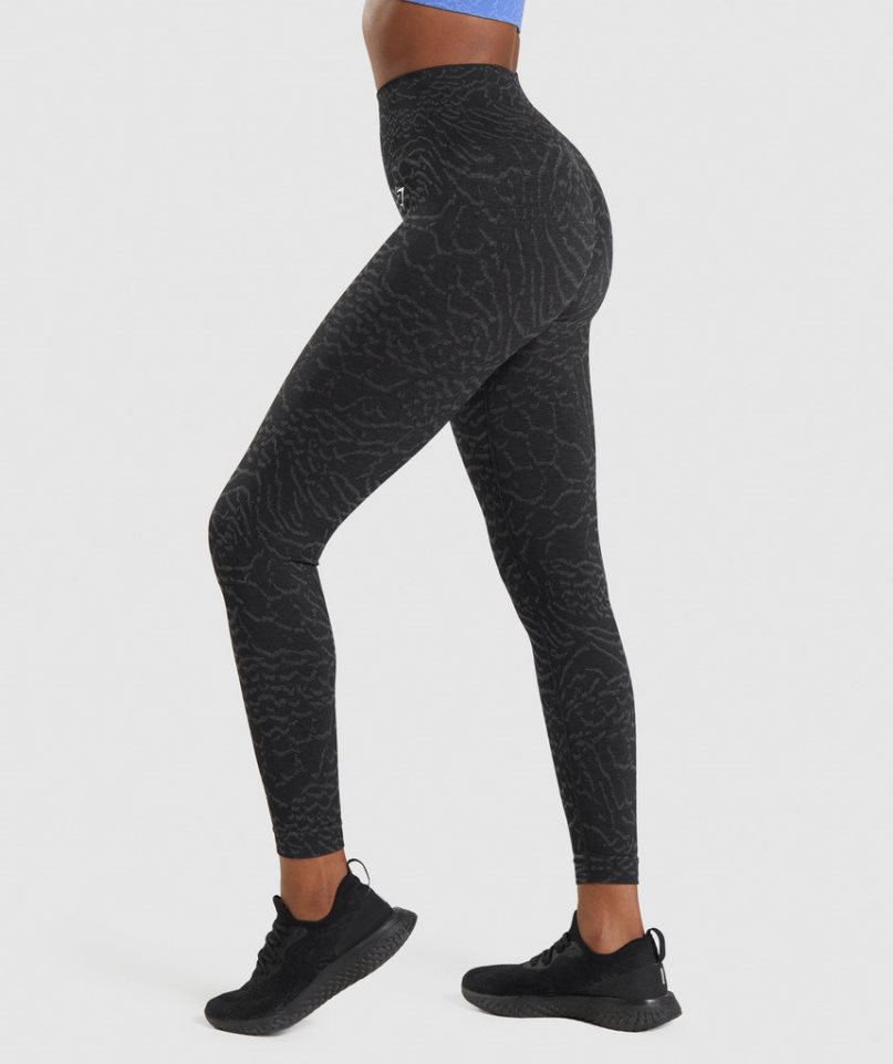 Leggins Gymshark Adapt Animal Seamless Mujer Negras | ES2849-ZN