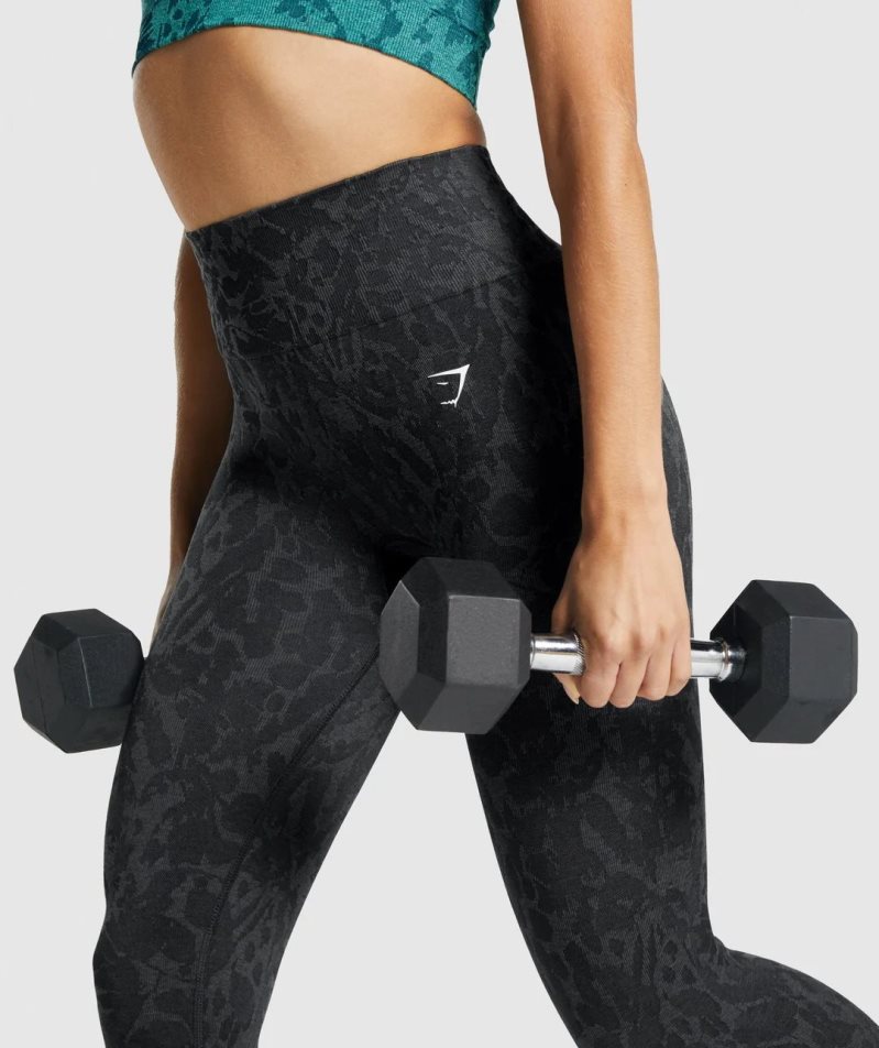 Leggins Gymshark Adapt Animal Seamless Mujer Negras | ES6210-FN