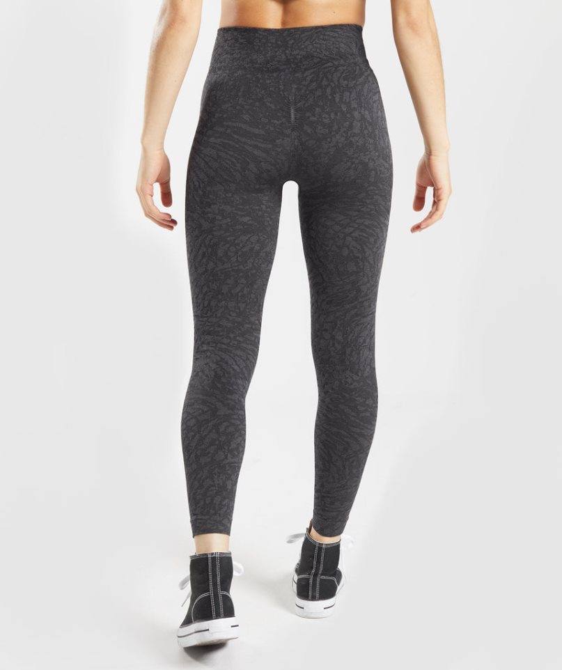 Leggins Gymshark Adapt Animal Seamless Mujer Negras | ES6418-XS