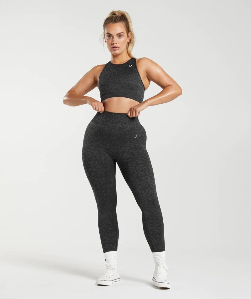 Leggins Gymshark Adapt Animal Seamless Mujer Negras | ES6418-XS