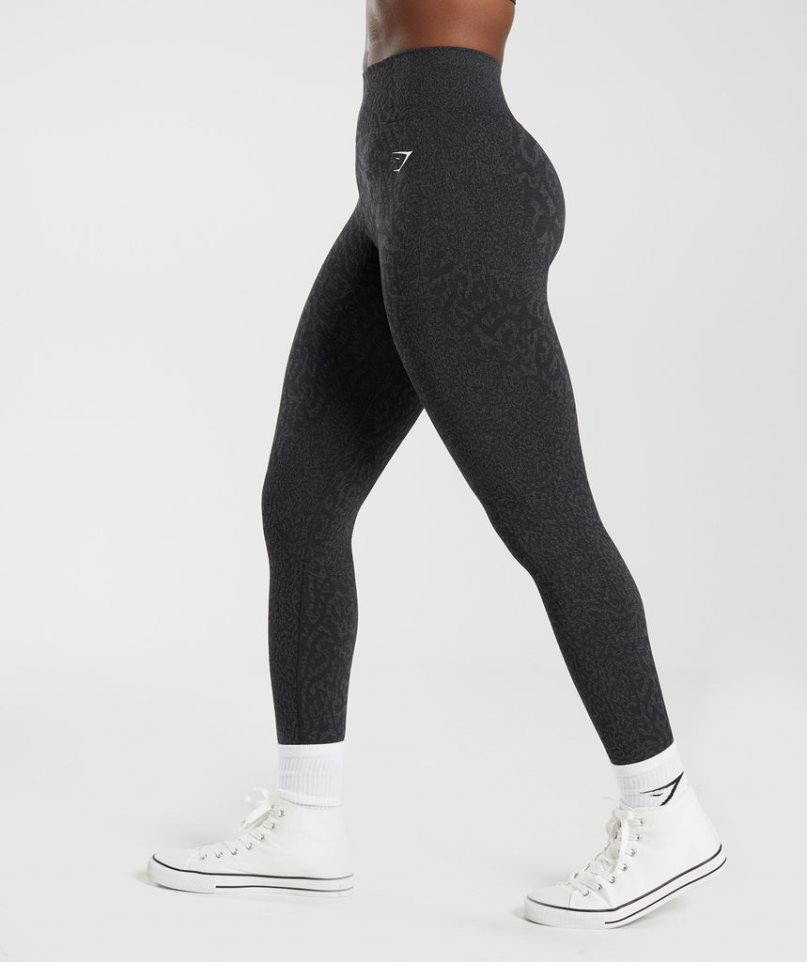 Leggins Gymshark Adapt Animal Seamless Mujer Negras | ES7286-LO