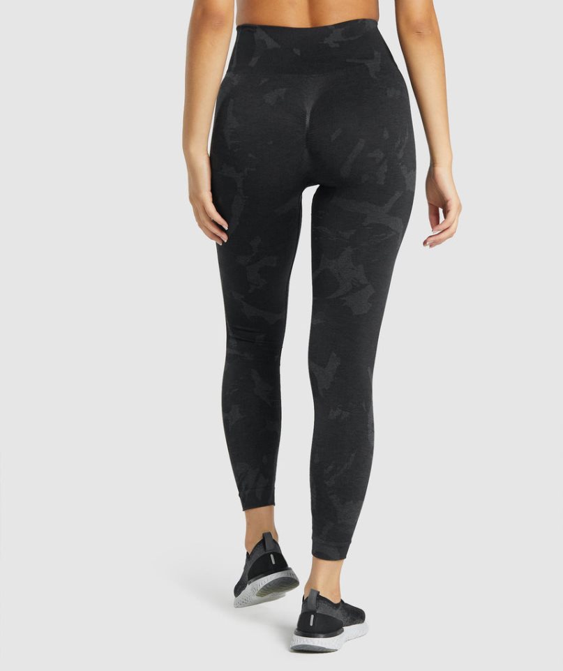 Leggins Gymshark Adapt Camo Seamless Mujer Negras | ES3491-CT