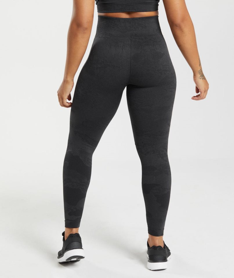 Leggins Gymshark Adapt Camo Seamless Mujer Negras | ES8905-IQ