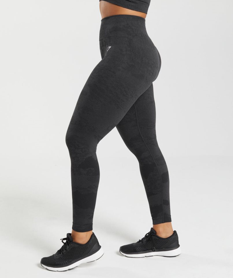 Leggins Gymshark Adapt Camo Seamless Mujer Negras | ES8905-IQ