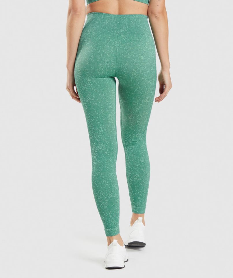 Leggins Gymshark Adapt Fleck Seamless Mujer Verde | ES4759-MA