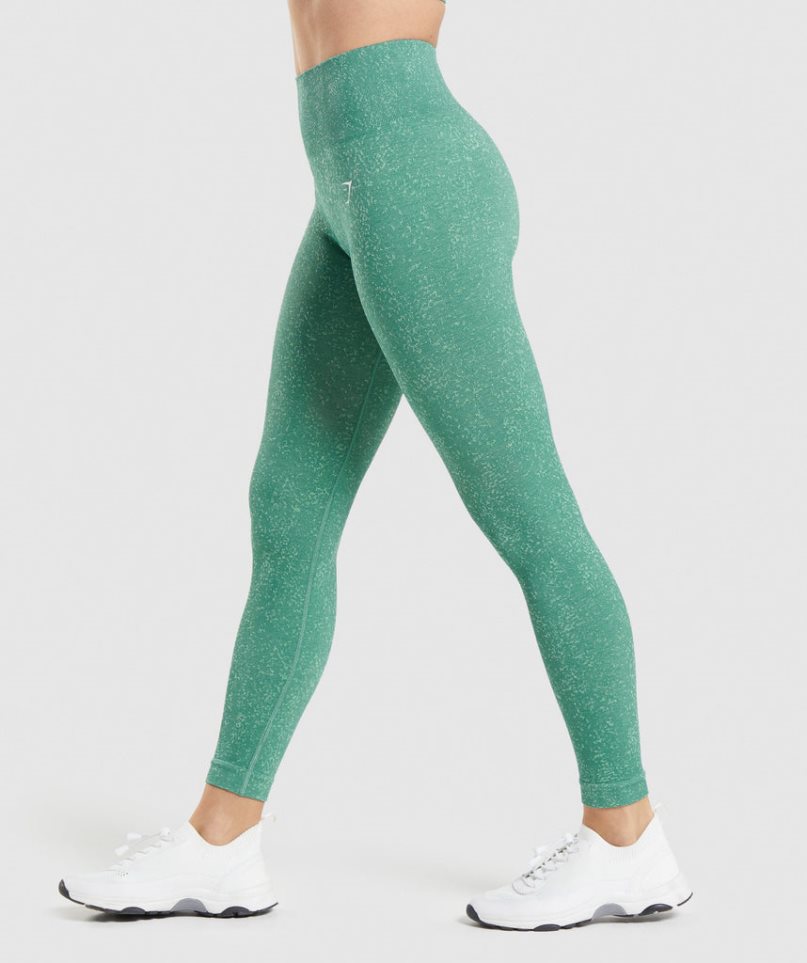 Leggins Gymshark Adapt Fleck Seamless Mujer Verde | ES4759-MA