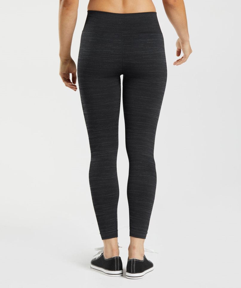 Leggins Gymshark Adapt Marl Seamless Mujer Negras | ES9342-YD