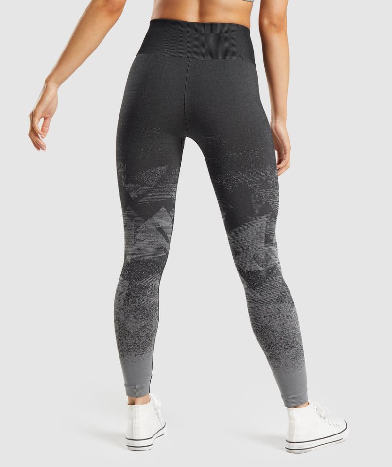 Leggins Gymshark Adapt Ombre Seamless Mujer Negras | ES0197-JE