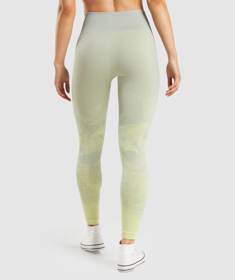 Leggins Gymshark Adapt Ombre Seamless Mujer Verde Menta | ES7310-PI