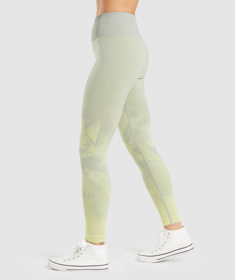 Leggins Gymshark Adapt Ombre Seamless Mujer Verde Menta | ES7310-PI