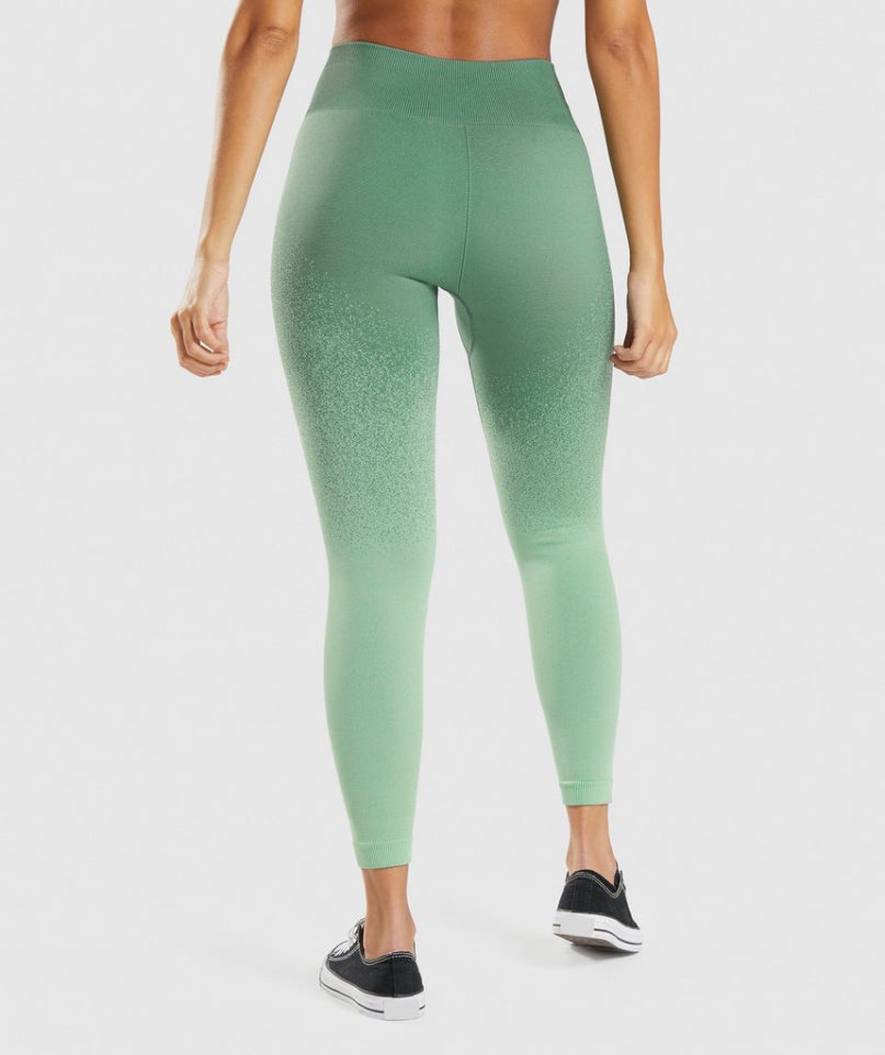 Leggins Gymshark Adapt Ombre Seamless Mujer Verde | ES7548-AX