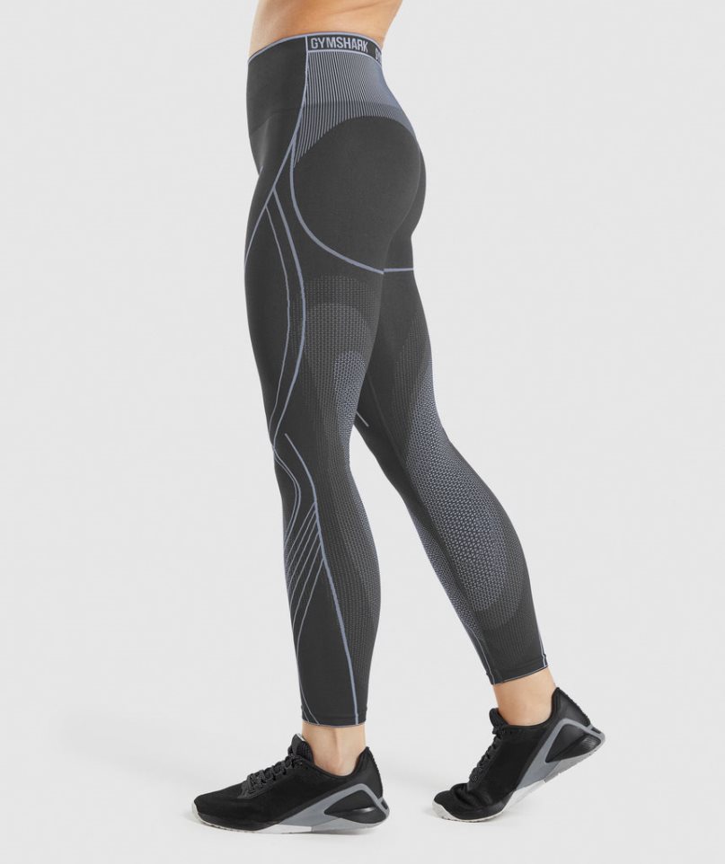 Leggins Gymshark Apex Seamless High Rise Mujer Negras | ES3941-RW