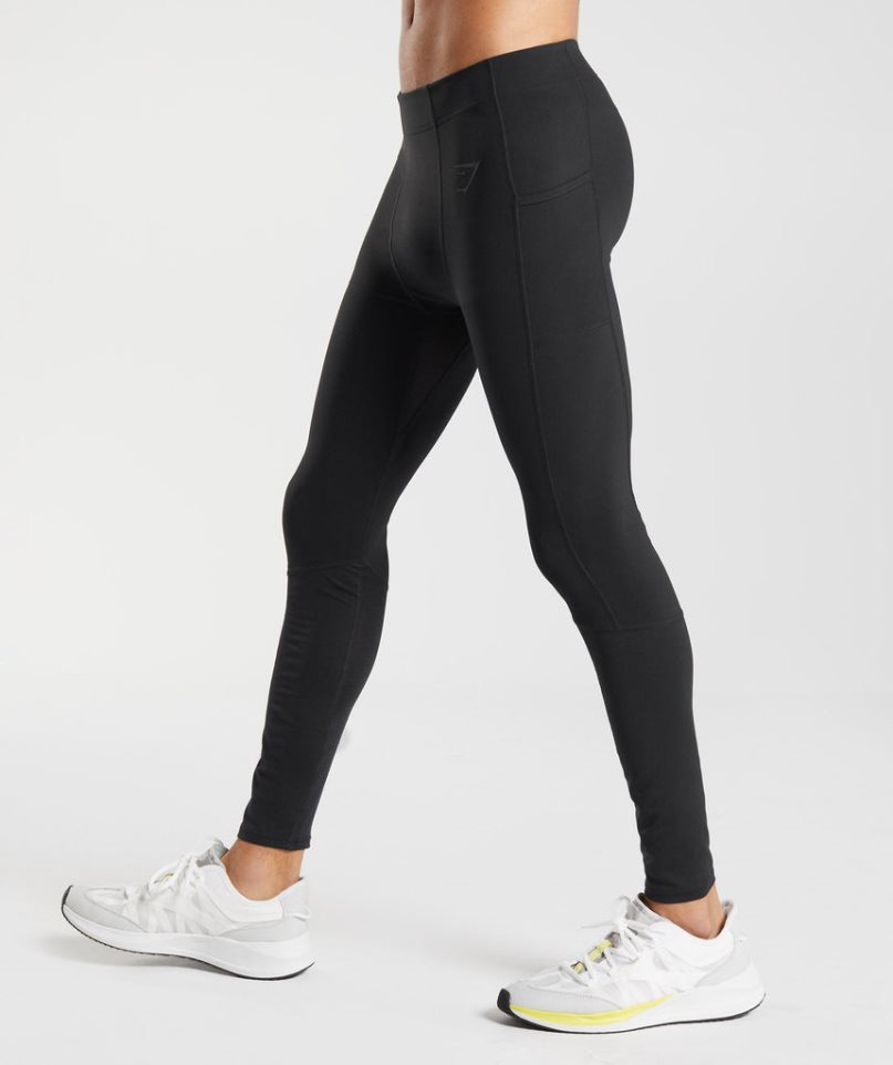 Leggins Gymshark Control Baselayer Hombre Negras | ES3105-RE