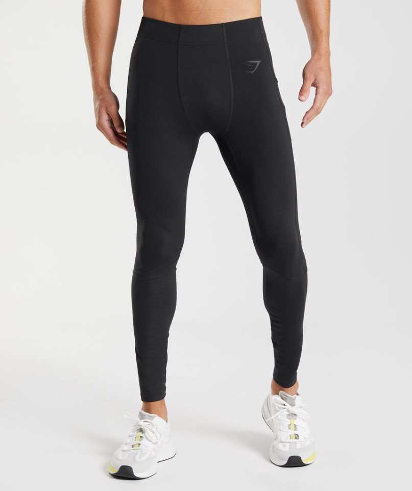 Leggins Gymshark Control Baselayer Hombre Negras | ES3105-RE