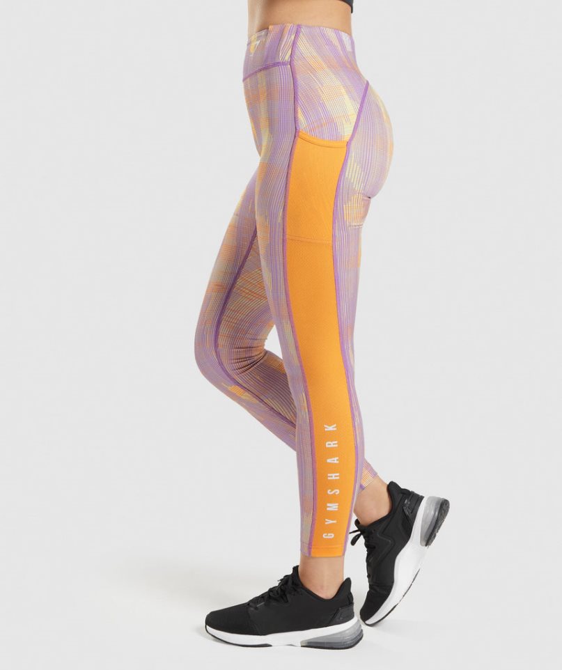 Leggins Gymshark Deporte Mujer Multicolor | ES8790-ZN