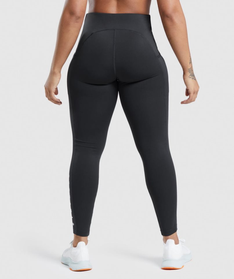 Leggins Gymshark Deporte Mujer Negras | ES0915-OR