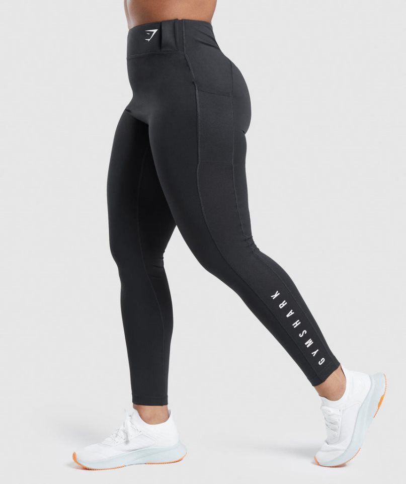 Leggins Gymshark Deporte Mujer Negras | ES0915-OR