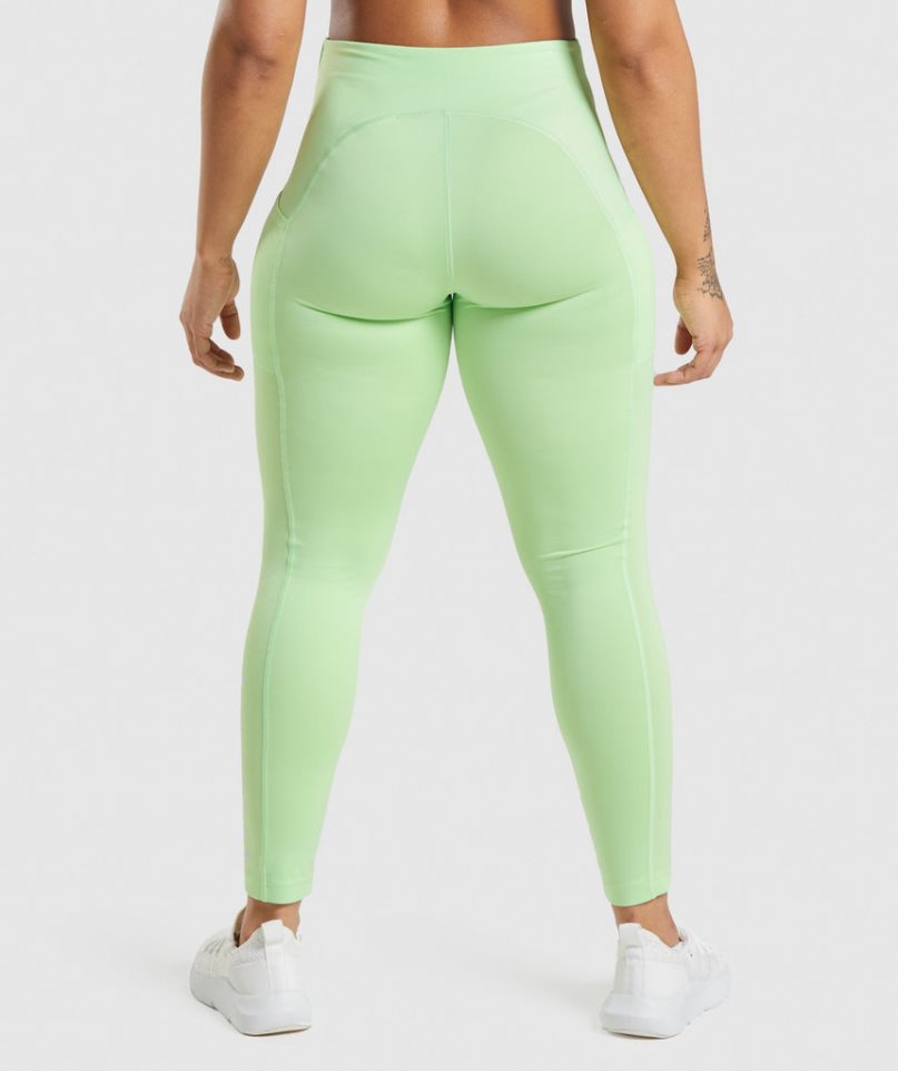 Leggins Gymshark Deporte Mujer Verde Claro | ES7853-NS