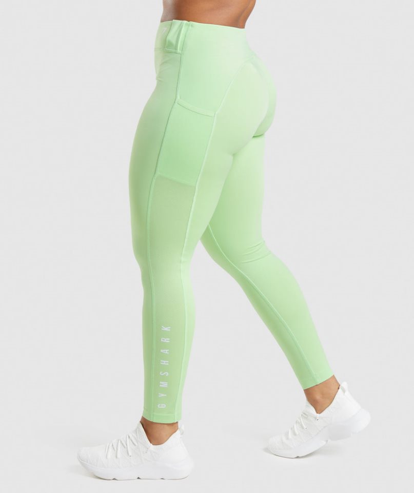 Leggins Gymshark Deporte Mujer Verde Claro | ES7853-NS