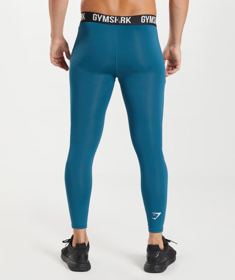 Leggins Gymshark Element Baselayer Hombre Azules | ES0139-KQ