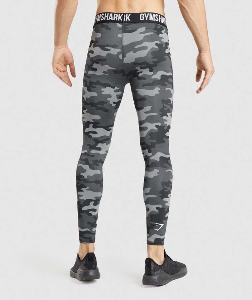 Leggins Gymshark Element Baselayer Hombre Camuflaje | ES0623-XY