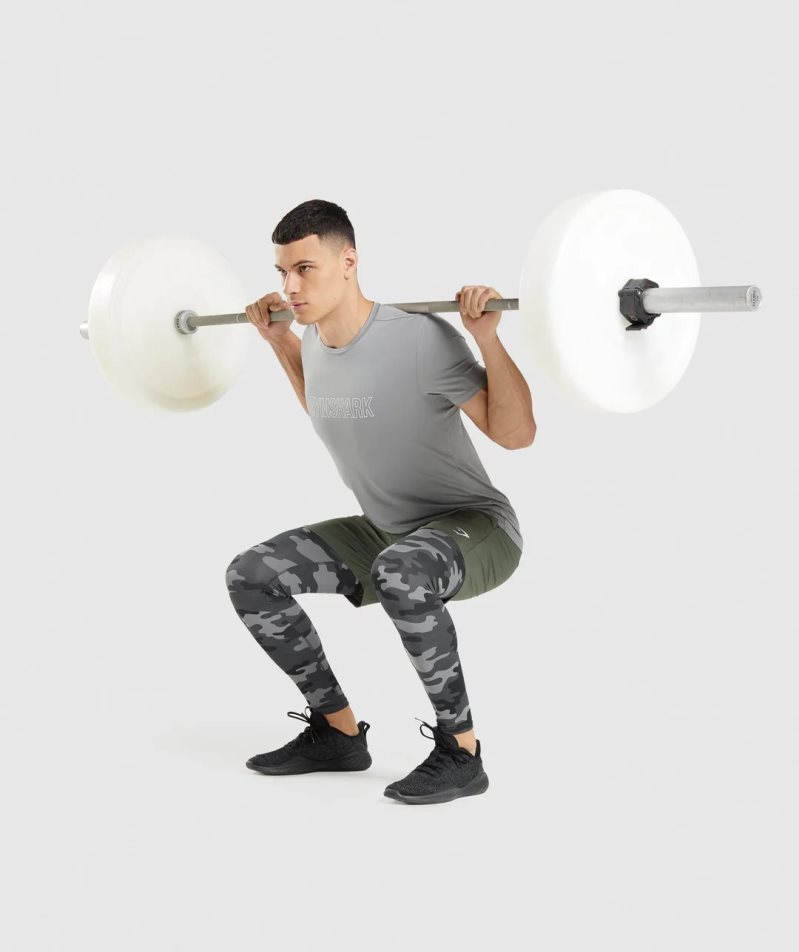 Leggins Gymshark Element Baselayer Hombre Camuflaje | ES0623-XY