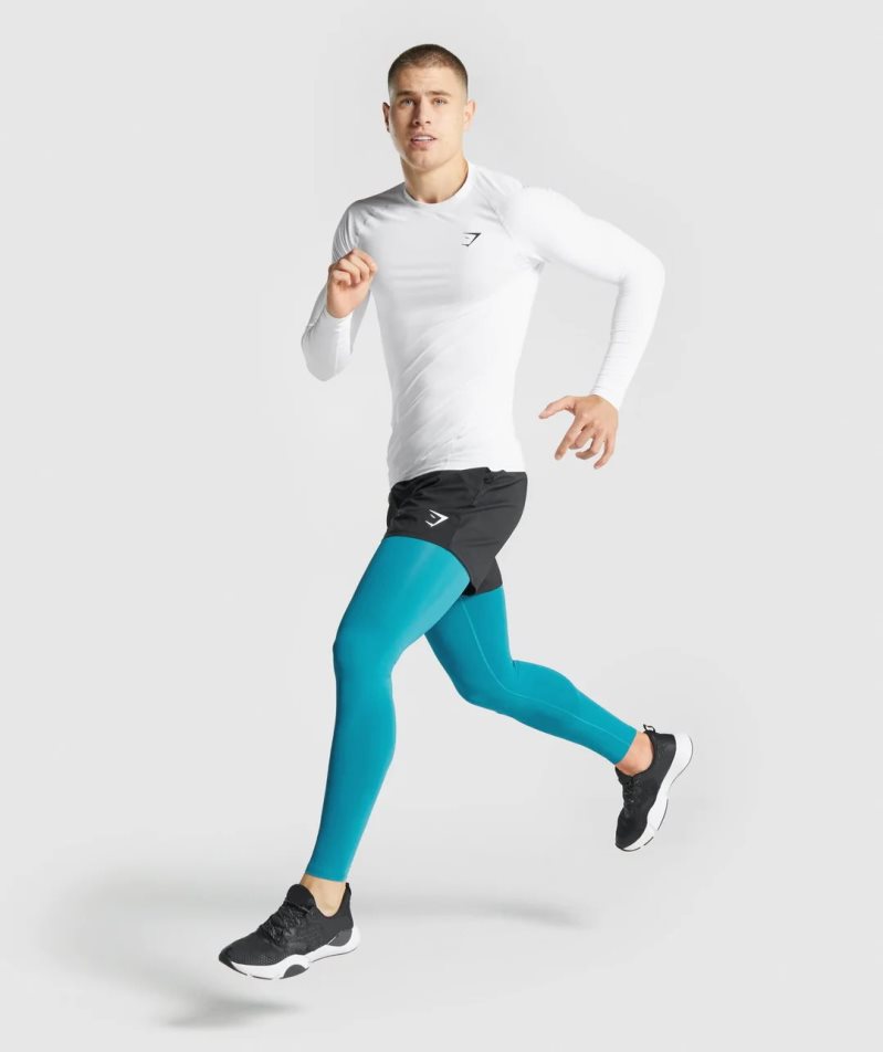 Leggins Gymshark Element Baselayer Hombre Turquesa | ES4572-HU