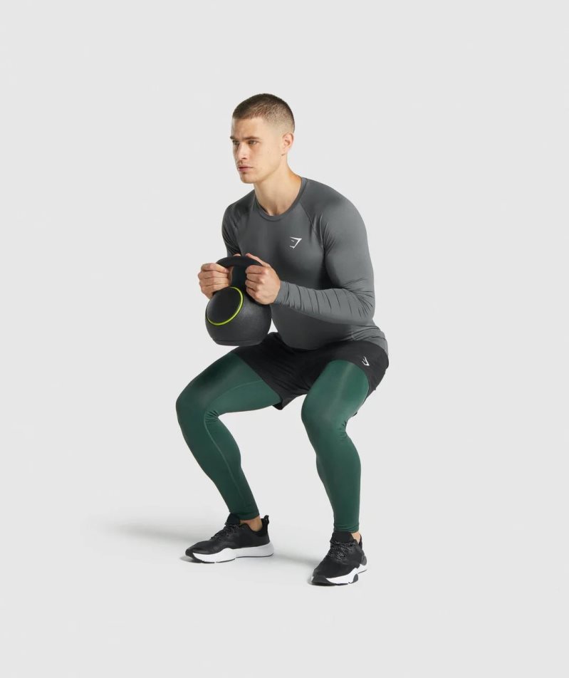 Leggins Gymshark Element Baselayer Hombre Verde Oscuro | ES5419-IW