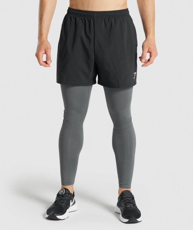 Leggins Gymshark Element Baselayer Hombre Gris | ES5916-CG