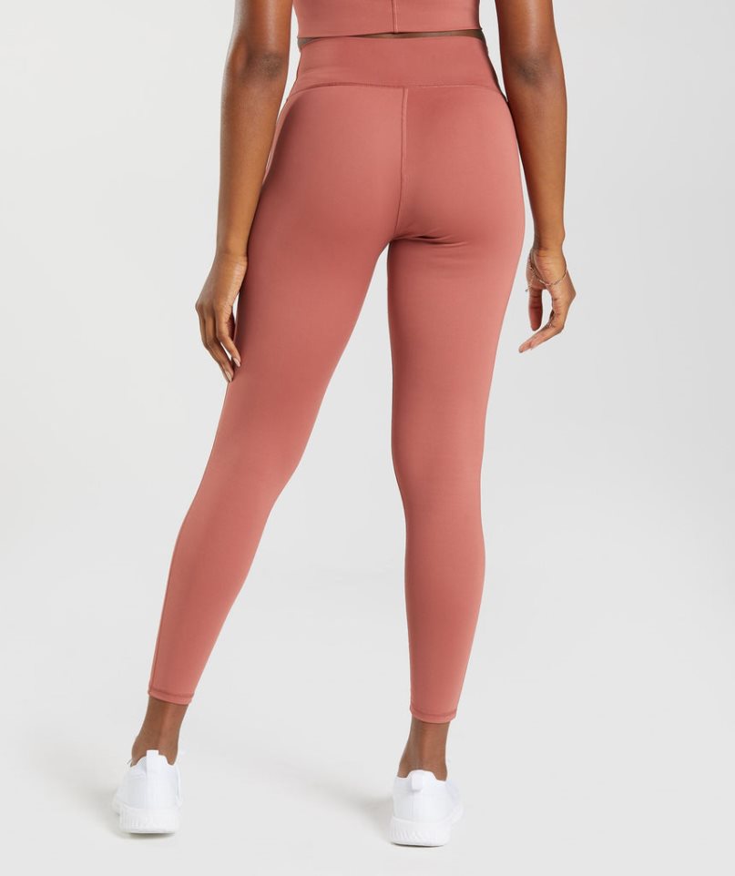 Leggins Gymshark Elevate Mujer Coral | ES4596-ZW