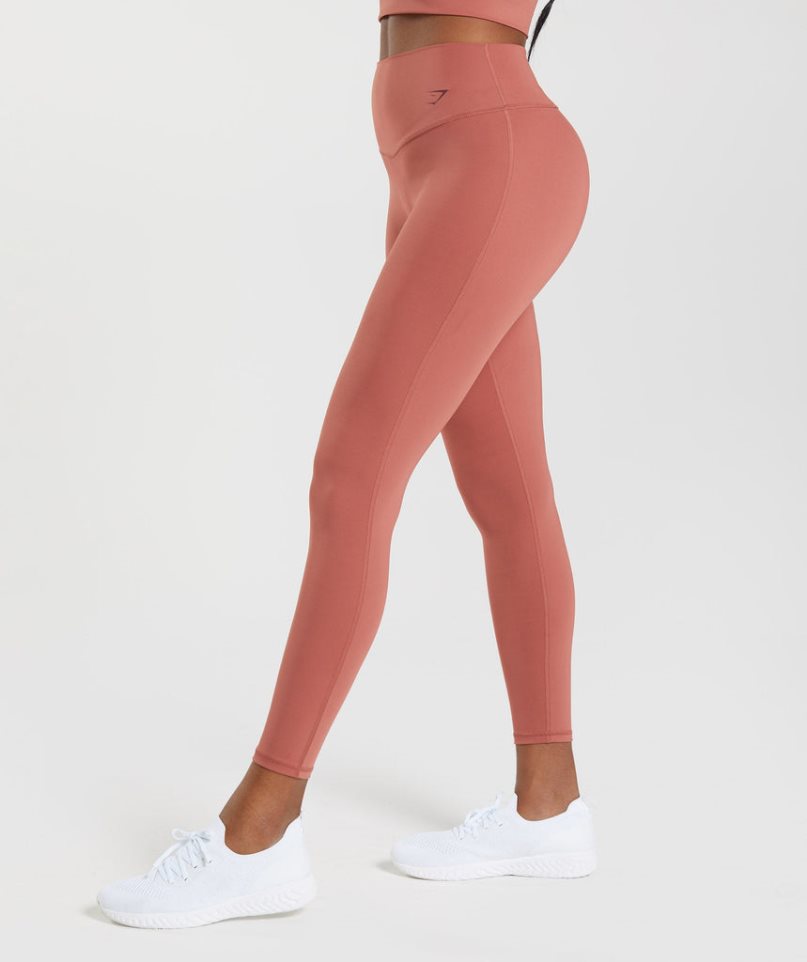 Leggins Gymshark Elevate Mujer Coral | ES4596-ZW