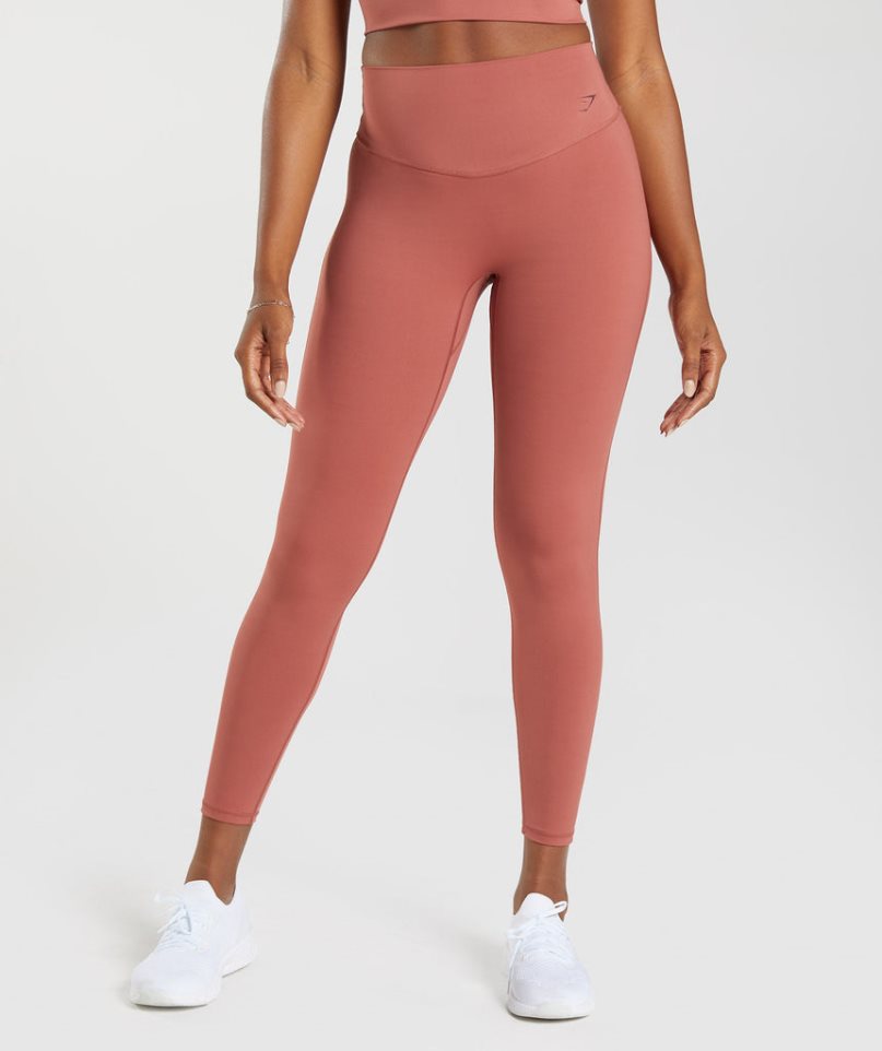 Leggins Gymshark Elevate Mujer Coral | ES4596-ZW