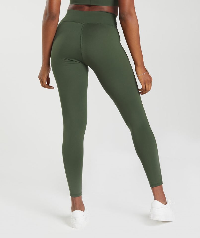 Leggins Gymshark Elevate Mujer Verde Oliva | ES6159-YW