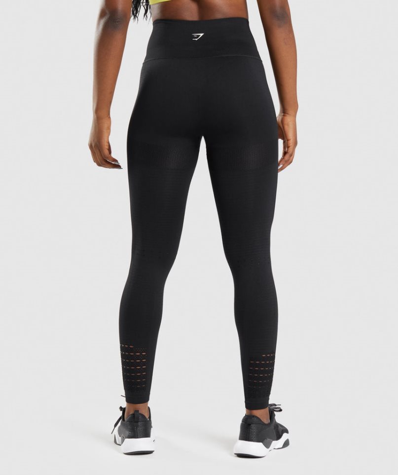 Leggins Gymshark Energy Seamless Mujer Negras | ES8712-TC