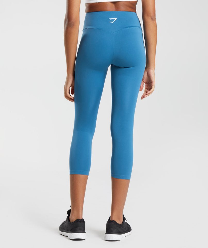 Leggins Gymshark Entrenamiento 7/8 Mujer Azules | ES5087-IH