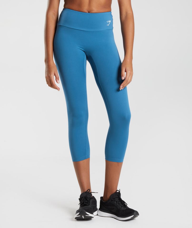 Leggins Gymshark Entrenamiento 7/8 Mujer Azules | ES5087-IH