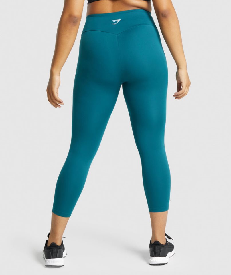 Leggins Gymshark Entrenamiento 7/8 Mujer Turquesa | ES6571-DN