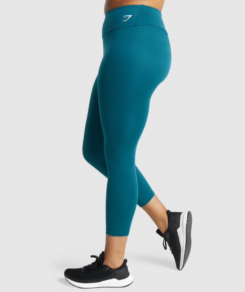 Leggins Gymshark Entrenamiento 7/8 Mujer Turquesa | ES6571-DN