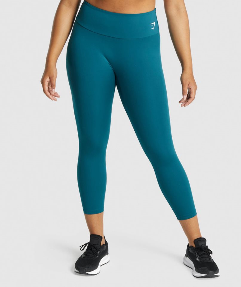 Leggins Gymshark Entrenamiento 7/8 Mujer Turquesa | ES6571-DN