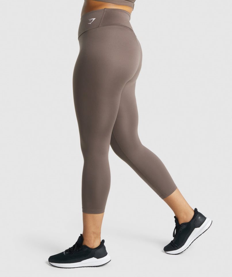 Leggins Gymshark Entrenamiento 7/8 Mujer Marrones | ES9561-DI