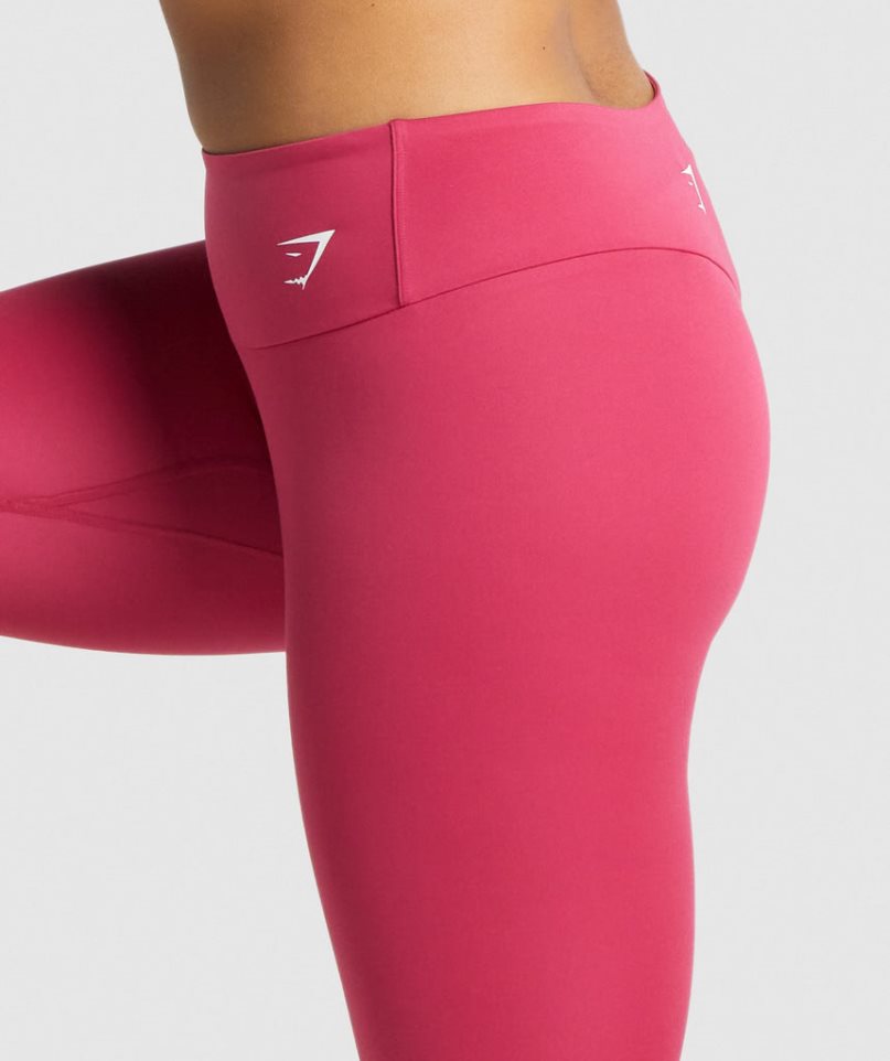 Leggins Gymshark Entrenamiento Cropped Mujer Rosas | ES0752-DH