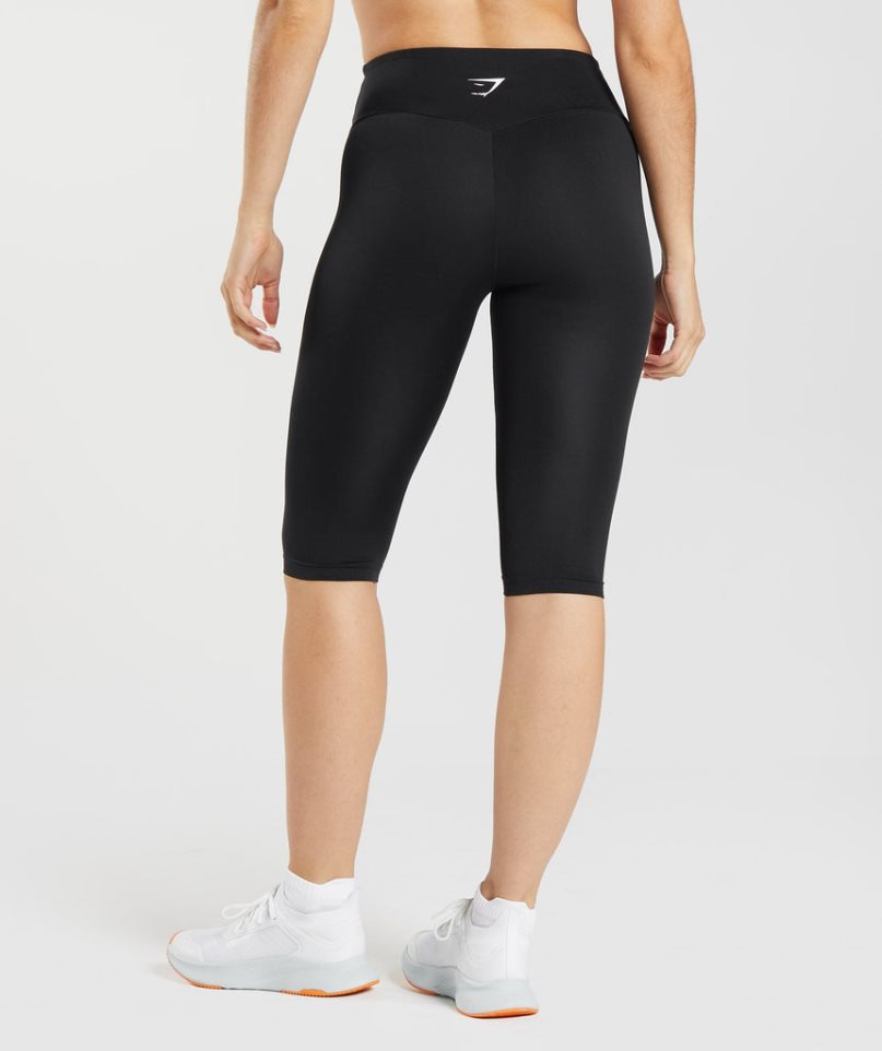 Leggins Gymshark Entrenamiento Cropped Mujer Negras | ES2739-OY